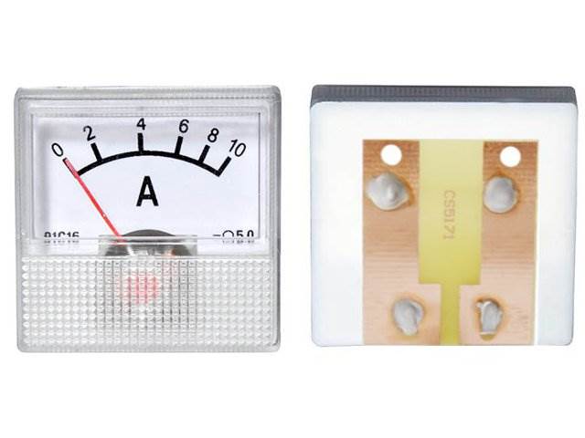 Miernik amperomierz kwadratowy mini 10A + bocznik