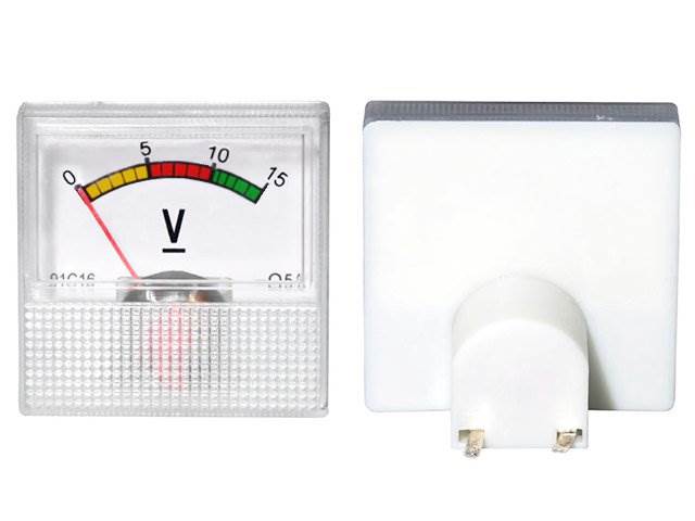 Miernik woltomierz kwadratowy mini 15V