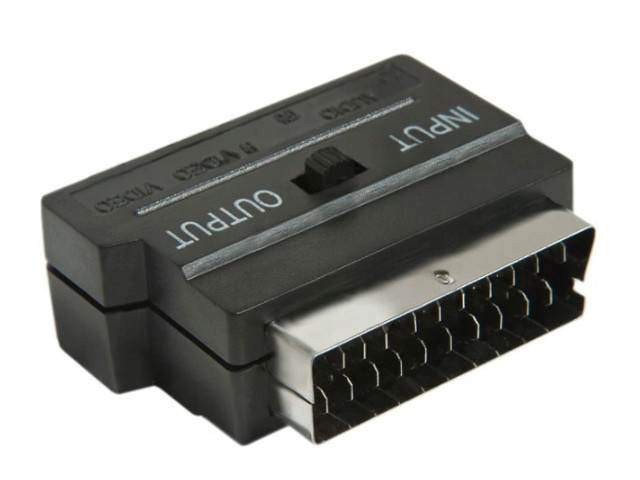 Adapter EURO - 3xRCA + gniazdo SVHS
