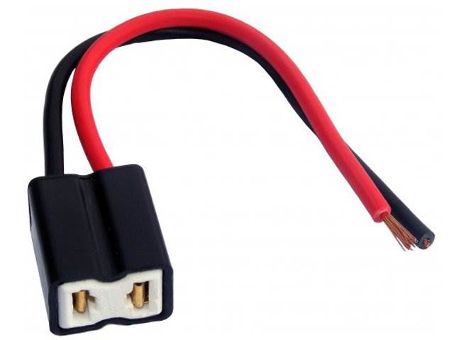 Ceramiczna  oprawa żarówki H7 z przewodami 2pin