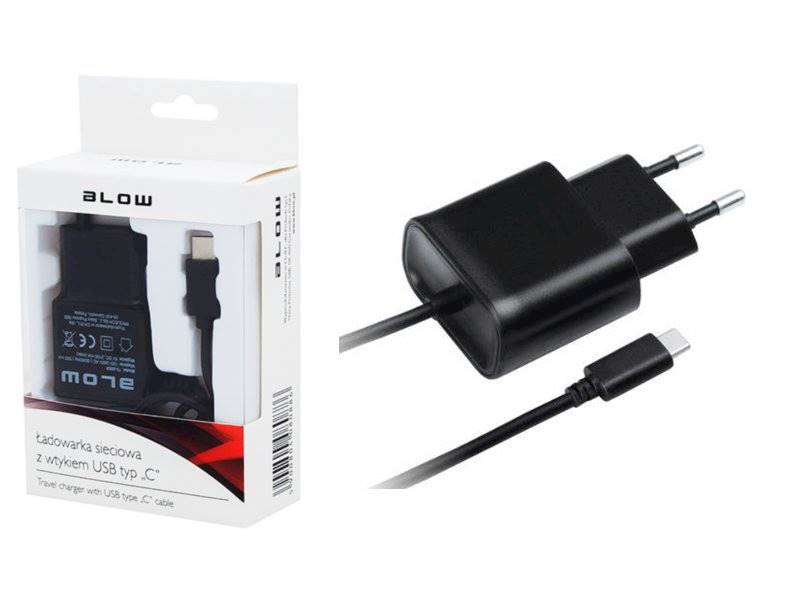Ładowarka sieciowa 5V/2,1A wtyk USB typ C 3.1 