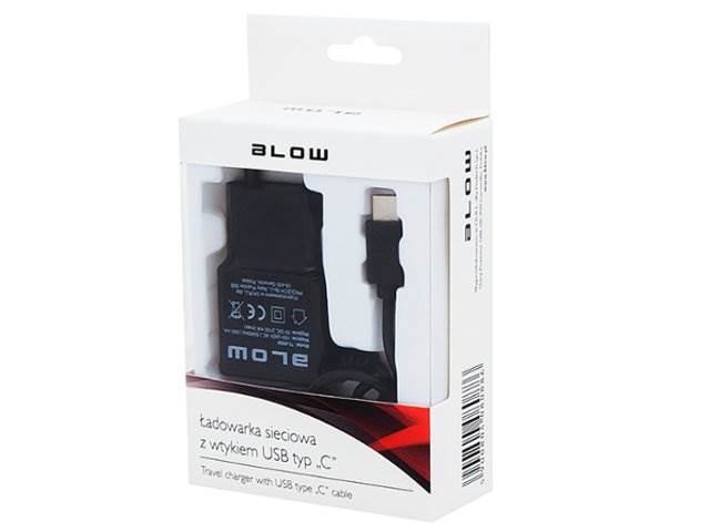 Ładowarka sieciowa 5V/2,1A wtyk USB typ C 3.1 