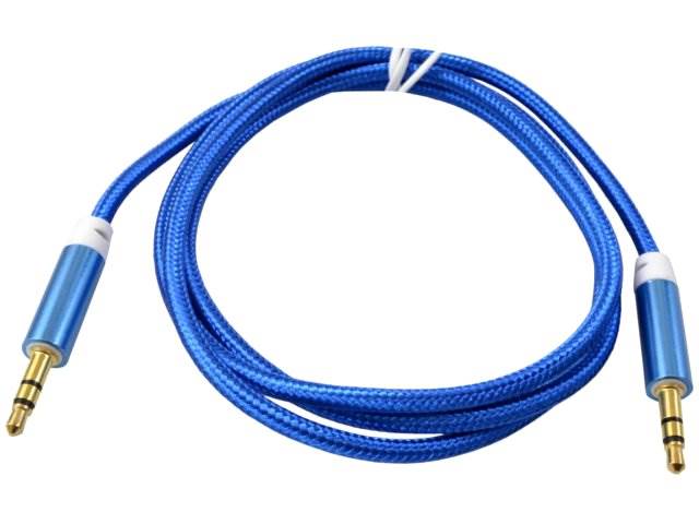 Kable przewód JACK-JACK 3,5mm 1m NIEBIESKI