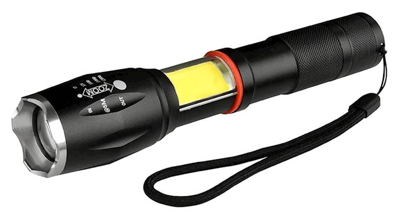 Latarka ręczna LED COB U3 9W + pasek LED