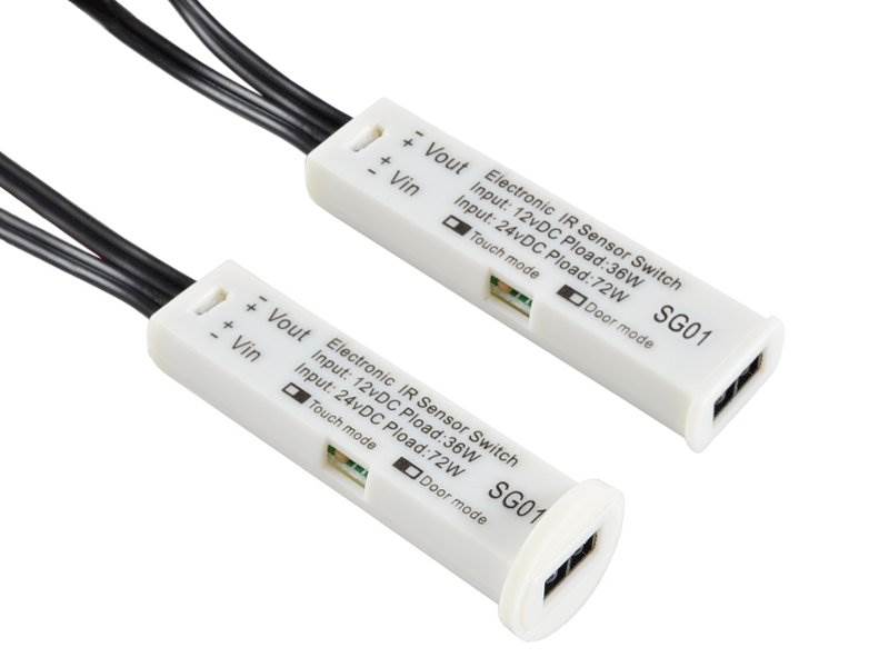 Włącznik meblowy do LED drzwi machnięcie ręką biał