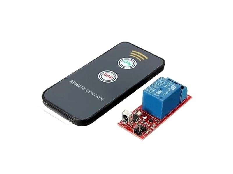 Moduł arduino przekaźnika 12V z pilotem IR