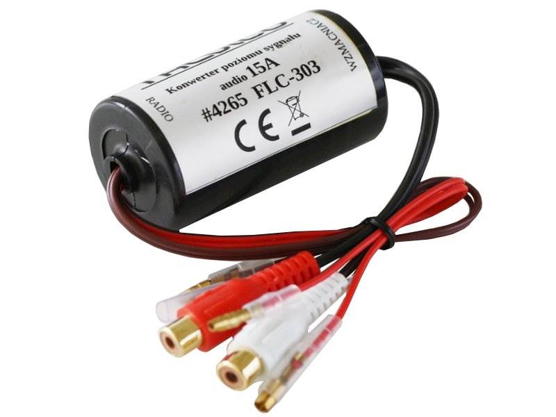 Konwerter sygnału głośnikowego audio / RCA - 30W