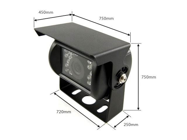 Przewodowa kamera cofania 12-24V / 18x IR HOALTE
