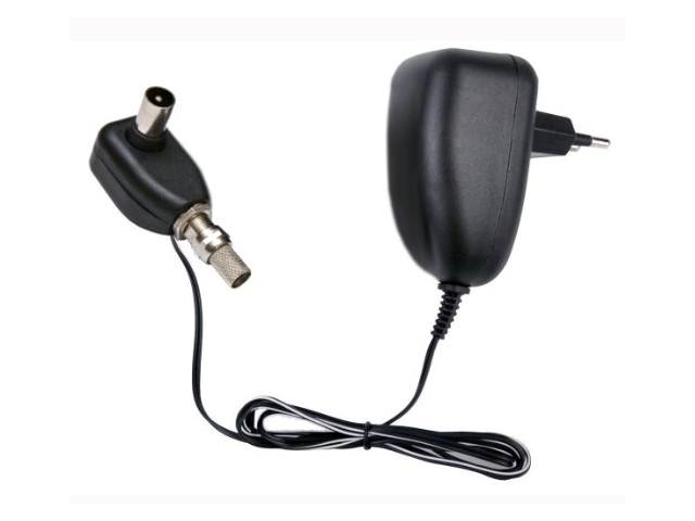 Zasilacz antenowy na wtyk F 12V + wtyk F