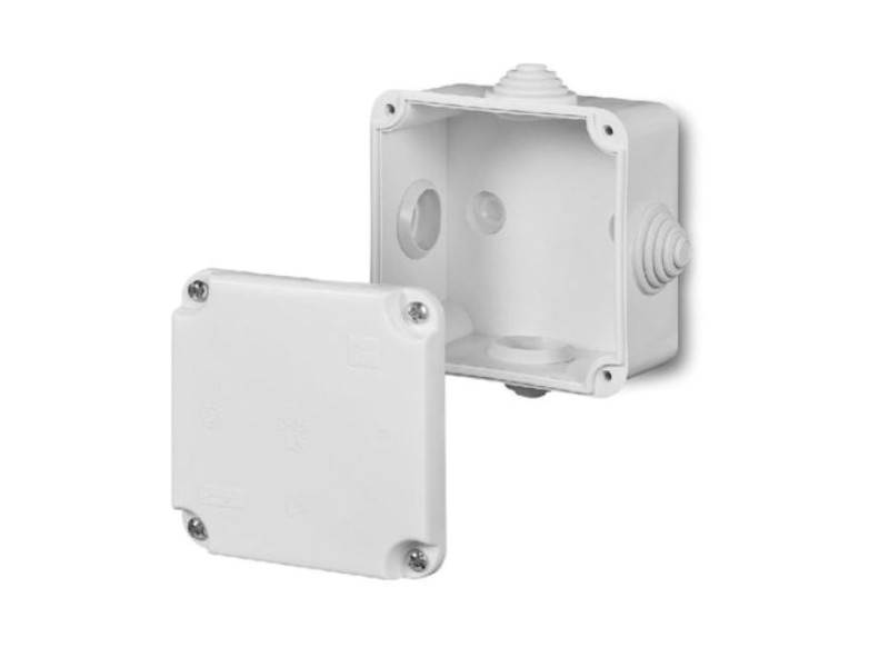 Puszka PK-0 natynkowa IP42 85x85 - biała