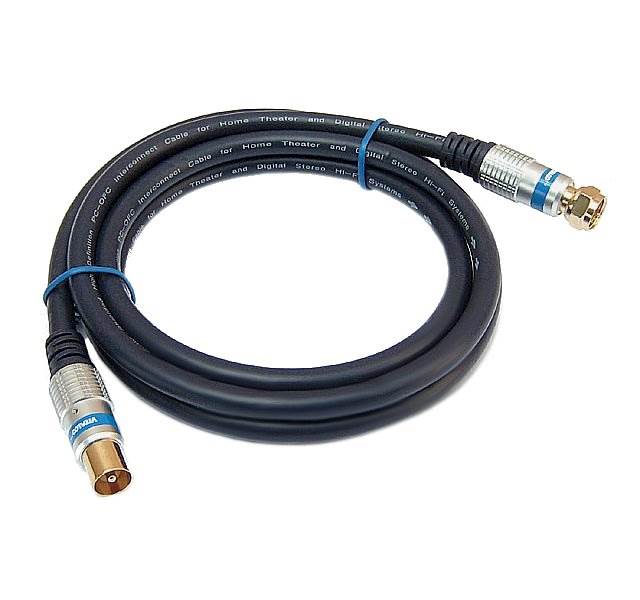Kabel wtyk TV - wtyk F VITALCO 1,5m