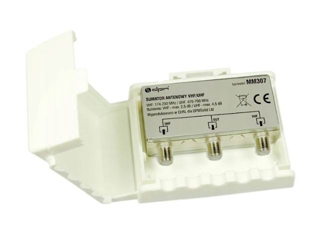 Sumator antenowy sygnału UHF / VHF - MM307