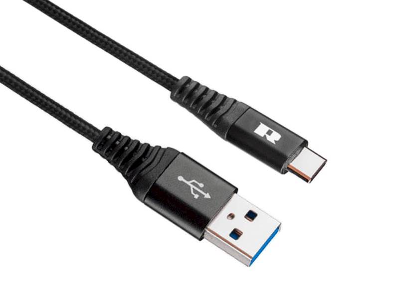 Kabel USB typ C czarny REBEL 1m