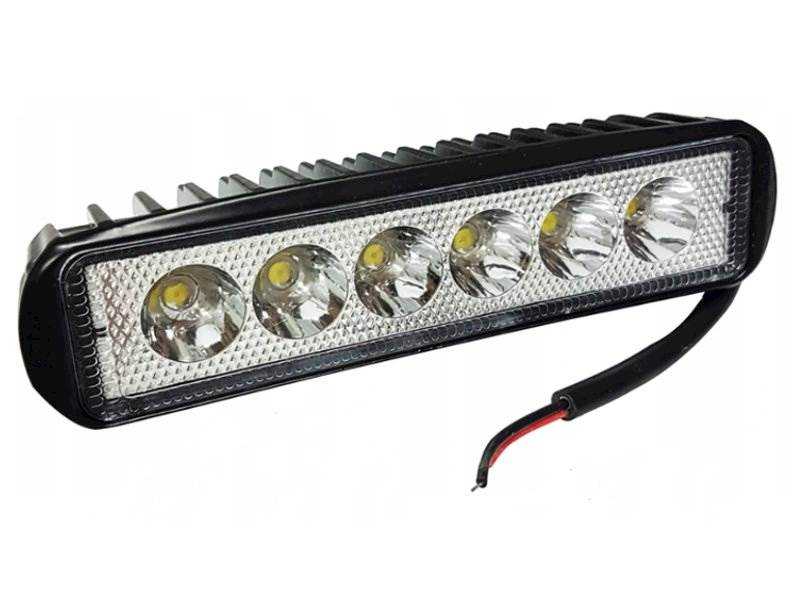 LAMPA ROBOCZA HALOGEN 6 LED 18W 10-30V skupione
