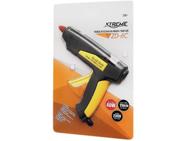 Zestaw Pistolet do kleju 40W+ 10x laska kleju 11mm