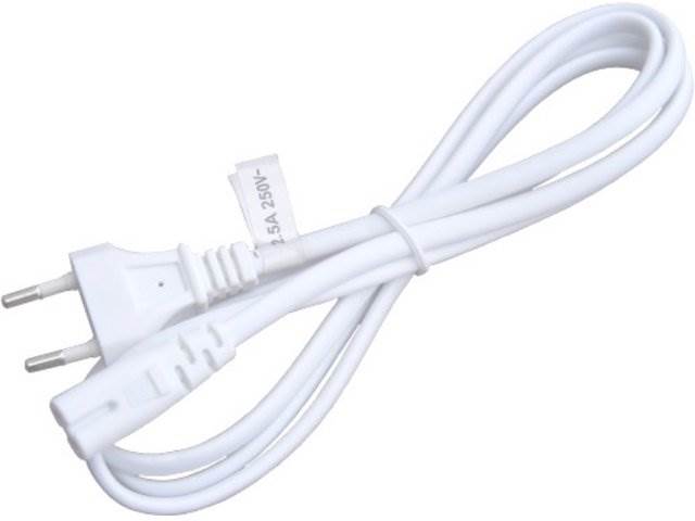 Kabel przewód sieciowy 230V ósemka - 1,5m BIAŁA