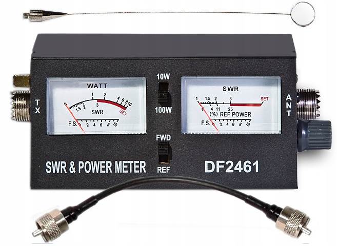 Reflektometr SWR DF 2461 miernik CB + kabel DF2461