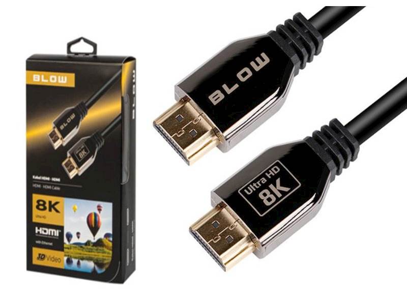 Kabel przewód HDMI-HDMI Premium 8K 3m v2.1 BLOW