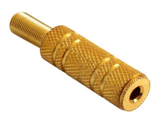 Gniazdo Jack 3,5mm na kabel GOLD Stereo