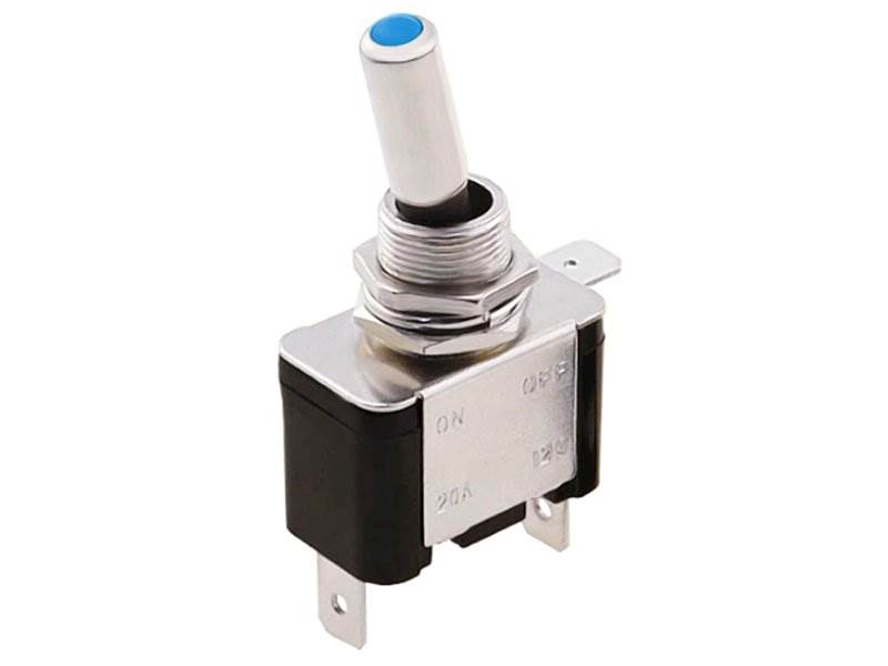 Przełącznik ASW-07D ON/OFF 12V/20A dioda NIEBIESKA