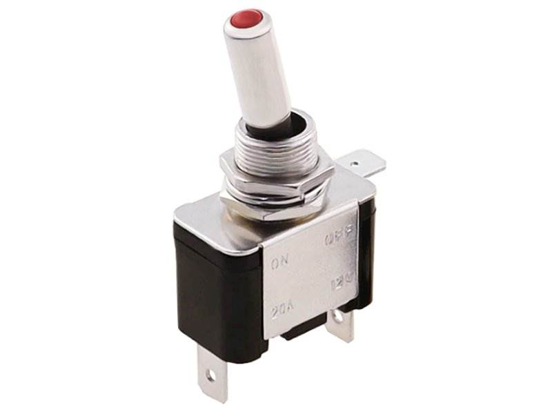 Przełącznik ASW-07D ON/OFF 12V/20A dioda CZERWONA
