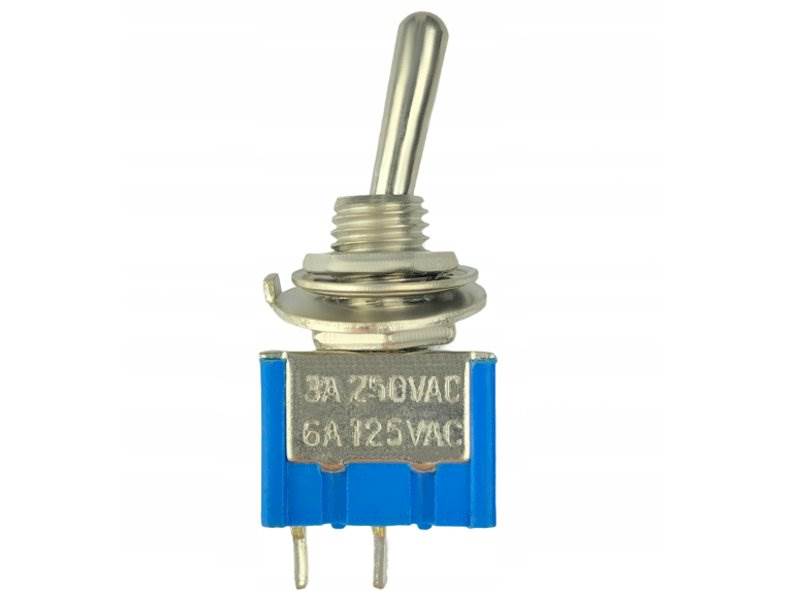 Przełącznik dźwigniowy MTS-101  2pin-2poz. ON-OFF
