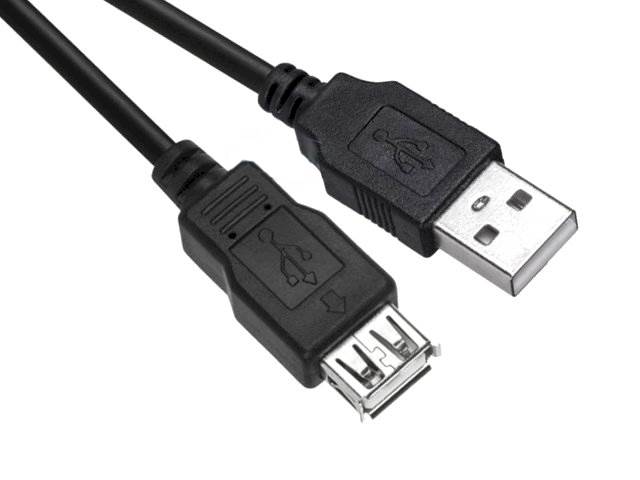 Kabel łącznik USB A wtyk - USB A gniazdo - 0,5m