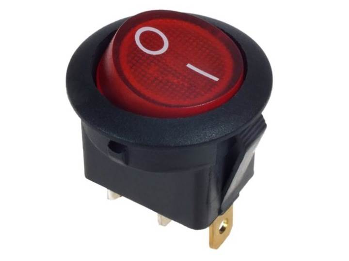 Przełącznik klawiszowy SW-01 AC 250V czerwony