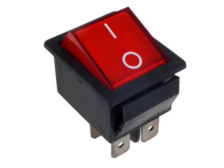 Przełącznik klawiszowy MK-521 DC czerwony