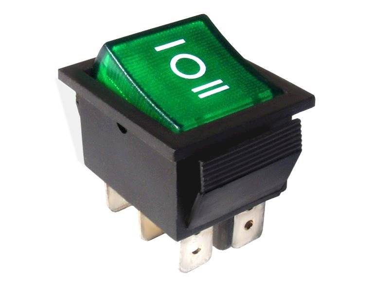 Przełącznik klawiszowy IRS-203 DC zielony