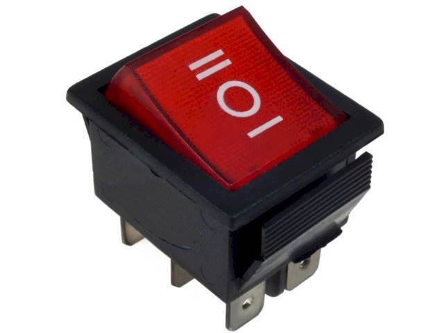 Przełącznik klawiszowy IRS-203 DC czerwony