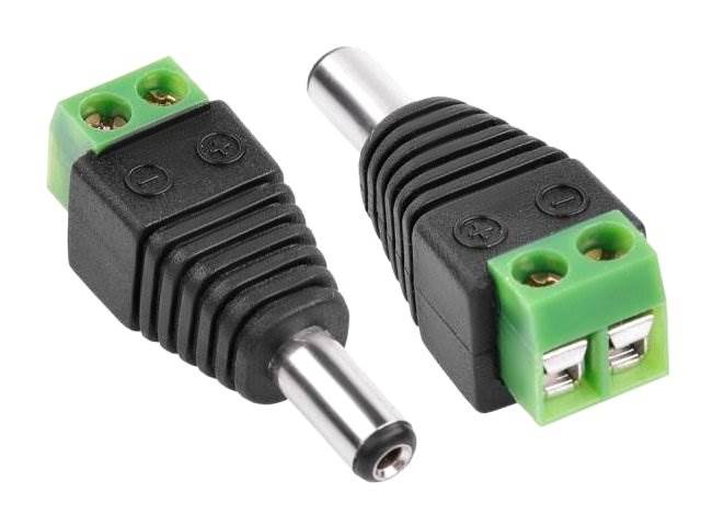 Wtyk DC 2.1/5.5 z szybkozłączem LED