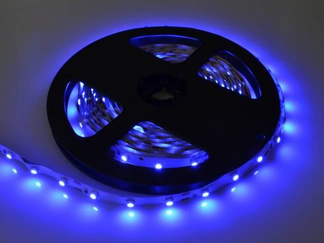 Taśma 300 LED 12V 24W wodoodporna IP65 - niebieska
