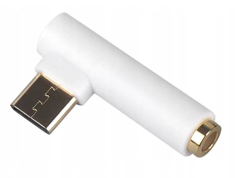 Adapter USB typ C wtyk - gniazdo słuchawkowe Jack 