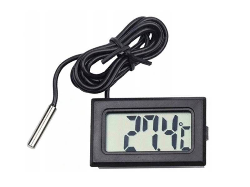TERMOMETR PANELOWY ELEKTRONICZNY LCD z SONDĄ