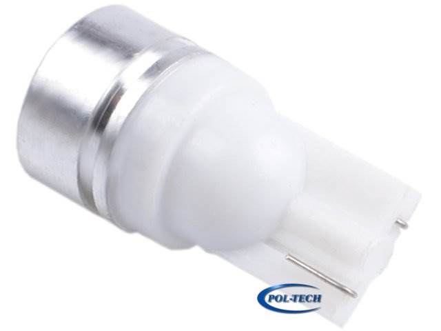 Żarówka samochodowa LED T10 W5W 12V / 1W +soczewka