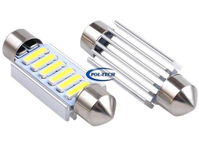 Żarówka samochodowa LED C5W 12V / 2W / 39mm radia