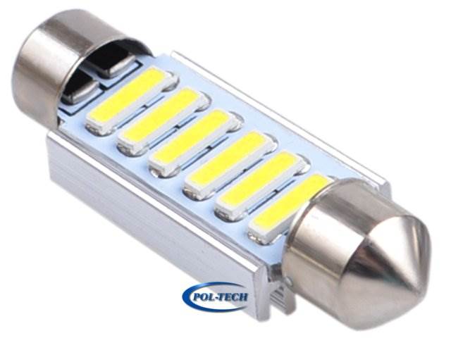Żarówka samochodowa LED C5W 12V / 2W / 39mm radia