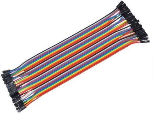 Przewody kable zworki żeńsko-żeńskie 40szt 20cm