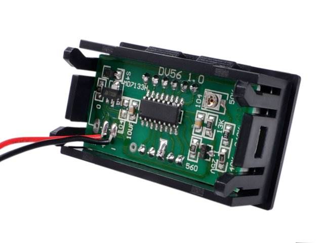 Miernik voltomierz panelowy DC 3-30V czerwony LED