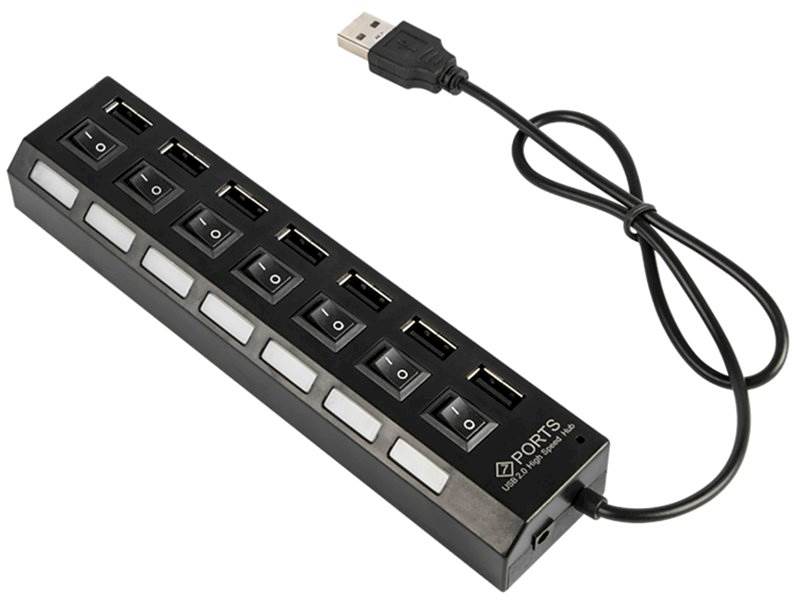 Rozgałęźnik HUB USB na 7 portów USB 2.0