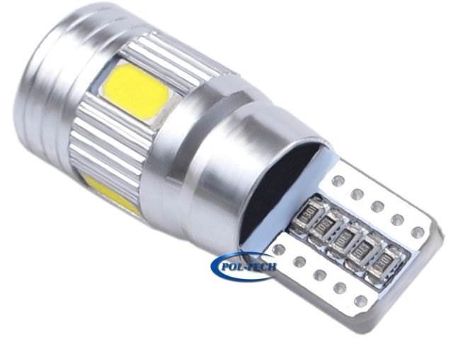 Żarówka samochodowa LED T10 W5W 12V 2W CANBUS socz