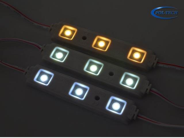 Moduł 3x LED 5050 - 12V wodoodporny - biały zimny