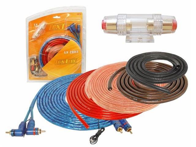 Zestaw montażowy CAR AUDIO do wzmacniacza - Z003