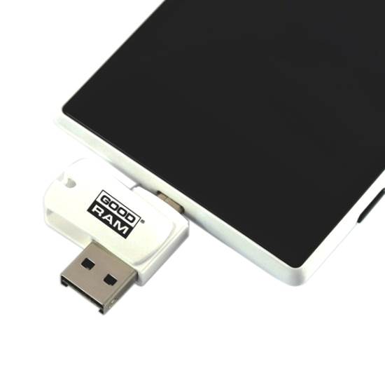 CZYTNIK kart micro SD - wtyk USB +microUSB GOODRAM