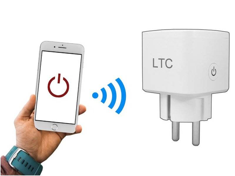 Gniazdko siec. pojedyncze sterowane WiFi białe