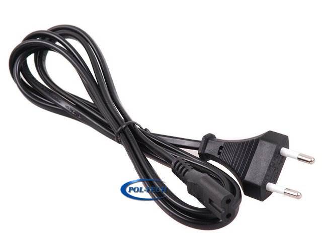 Kabel przewód sieciowy 230V ósemka - 2,5m 