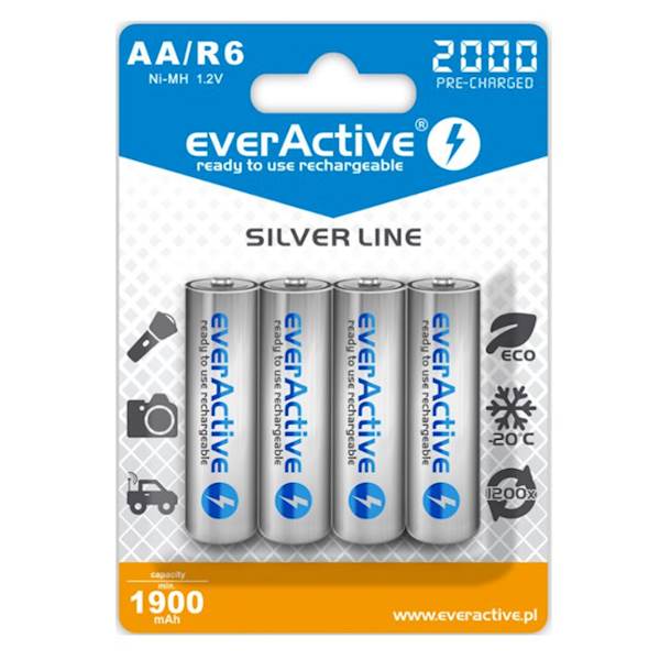 Akumulatorki AA / R6 everActive Ni-MH 2000 mAh