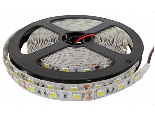 Taśma 300 LED / 5050 - 12V / 72W biały ciepły 5m
