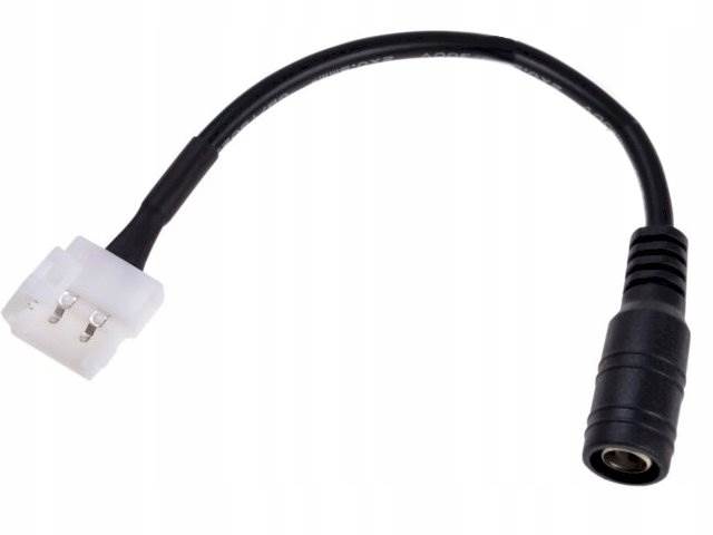 Złacze taśmy LED 8mm zatrzask z kablem gn. 2.1/5.5